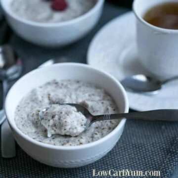 Low carb oatmeal recipe - hot cereal
