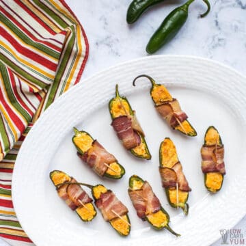 keto air fryer jalapeño poppers