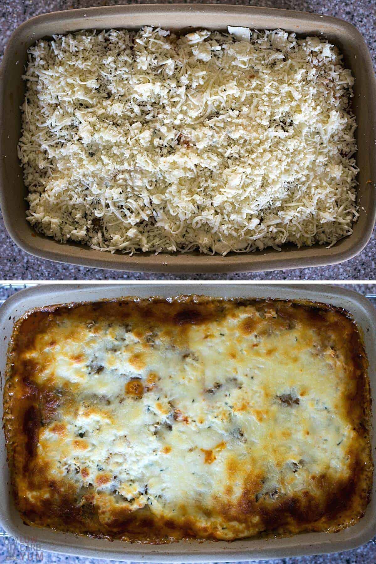 baking the casserole